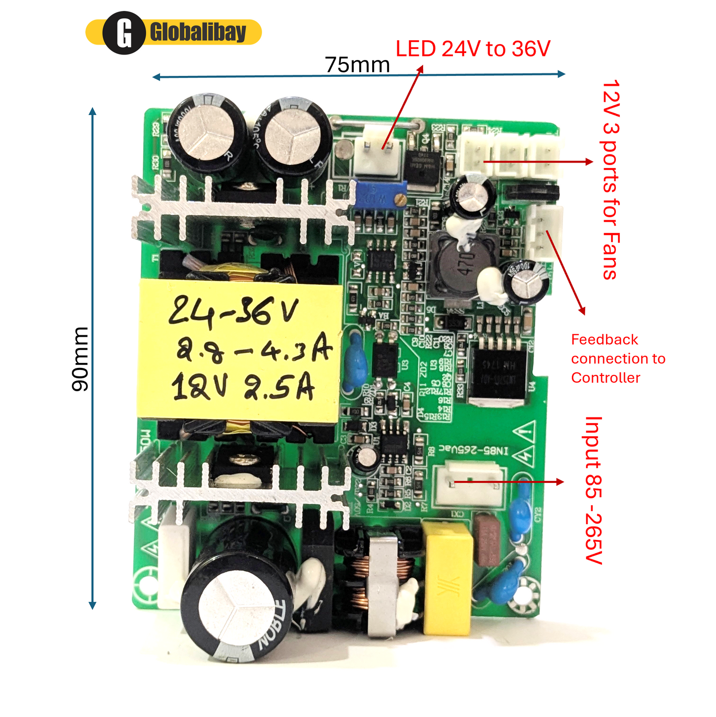 150W High Power Supply LED Driver Globalibay DIY Projector India Clerance Sale!!