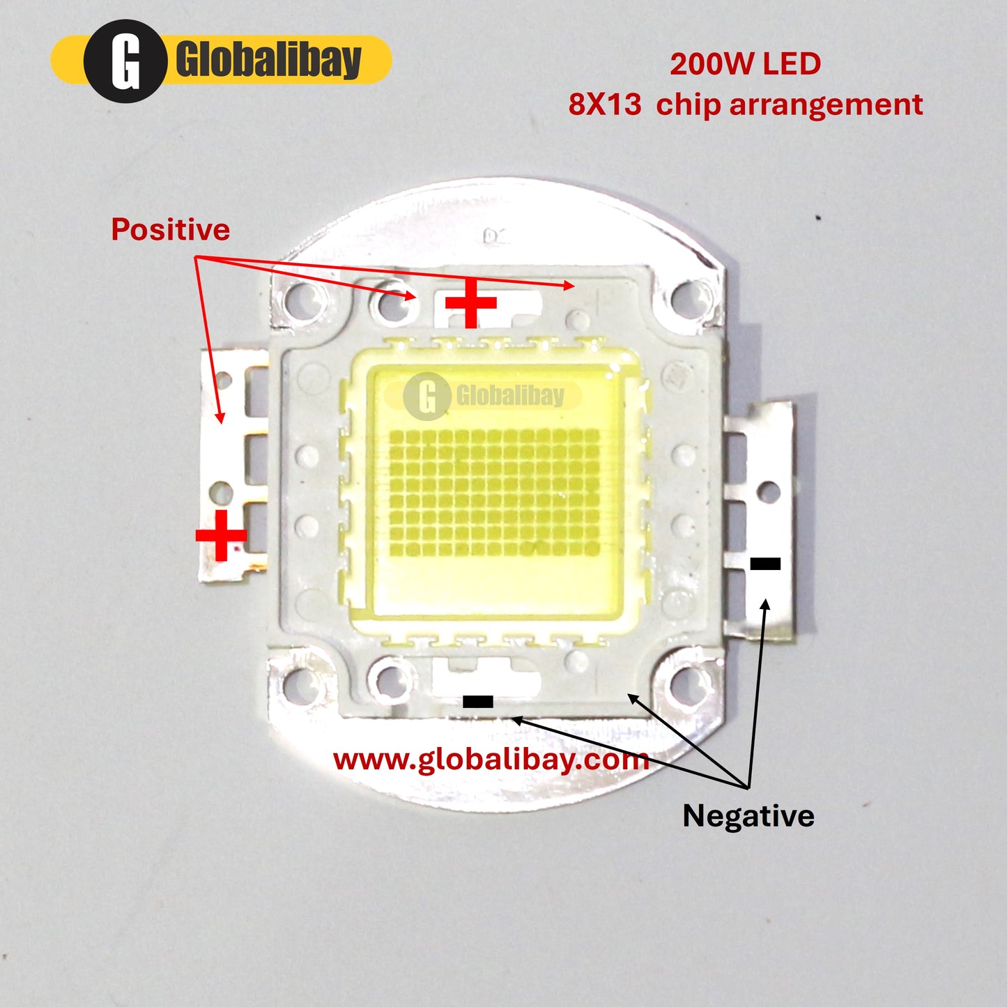 200W LED 26000 Luminous High Power LED Globalibay DIY Projector