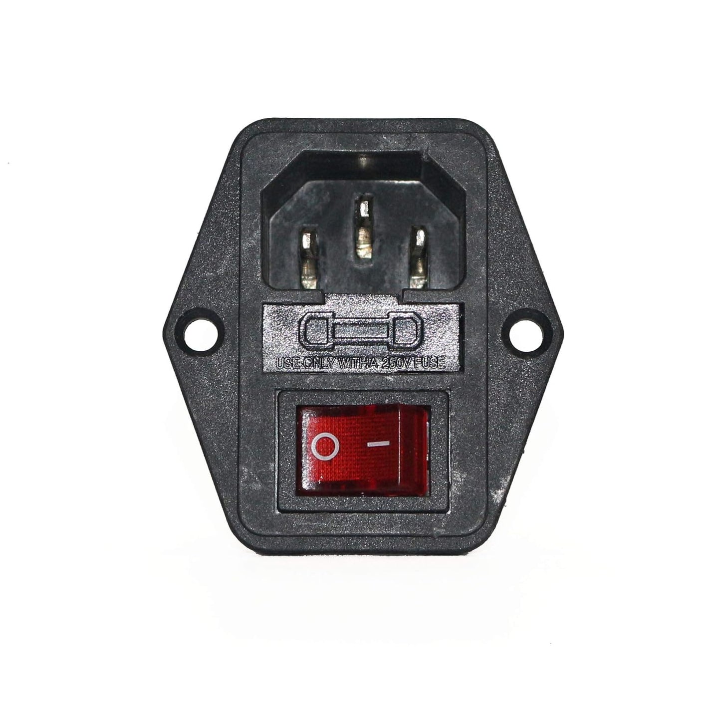 DIY Projector 3 pin Rocker Switch 250V 10 A with Spare Fuse Option India