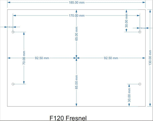 Globalibay Fresnel Lens for Shortest DIY Projector Focal Length 120mm India