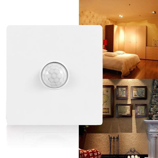 PIR Ceiling Sensor Switch, Hard-Wired Occupancy Motion Sensor with Slim Design, 120 Degree Field of View High Bay Ceiling Motion Sensor, White