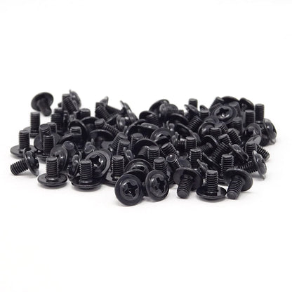 M3x5 Black Zinc Round Head PC Mounting Computer Screws Computer Case Fixed Motherboard Screw 25Qty