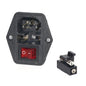 DIY Projector 3 pin Rocker Switch 250V 10 A with Spare Fuse Option India