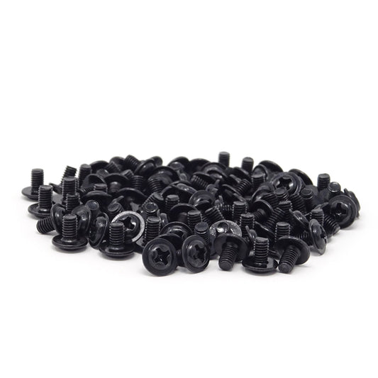M3x5 Black Zinc Round Head PC Mounting Computer Screws Computer Case Fixed Motherboard Screw 25Qty